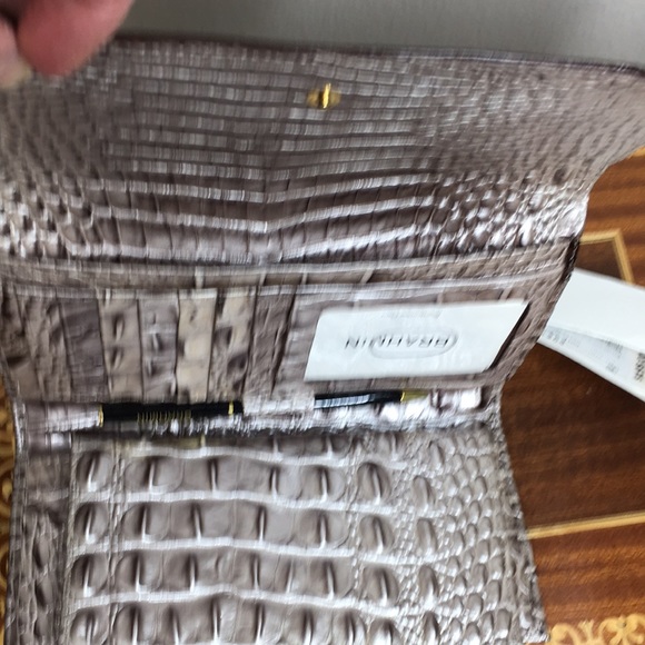 NWT Brahmin Asher Clermont handbag and checkbook Wallet Mauve Pewter Metallic - Picture 8 of 10